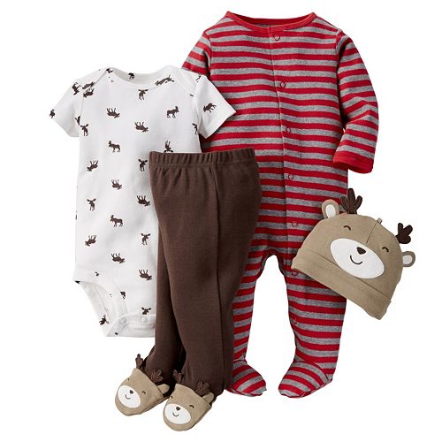 Baby Boy Carter's Reindeer Sleep & Play Set
