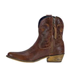 dingo adobe rose women's distressed western ankle boots