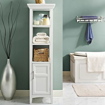 Simpli Home Avington Bath Storage Tower Cabinet