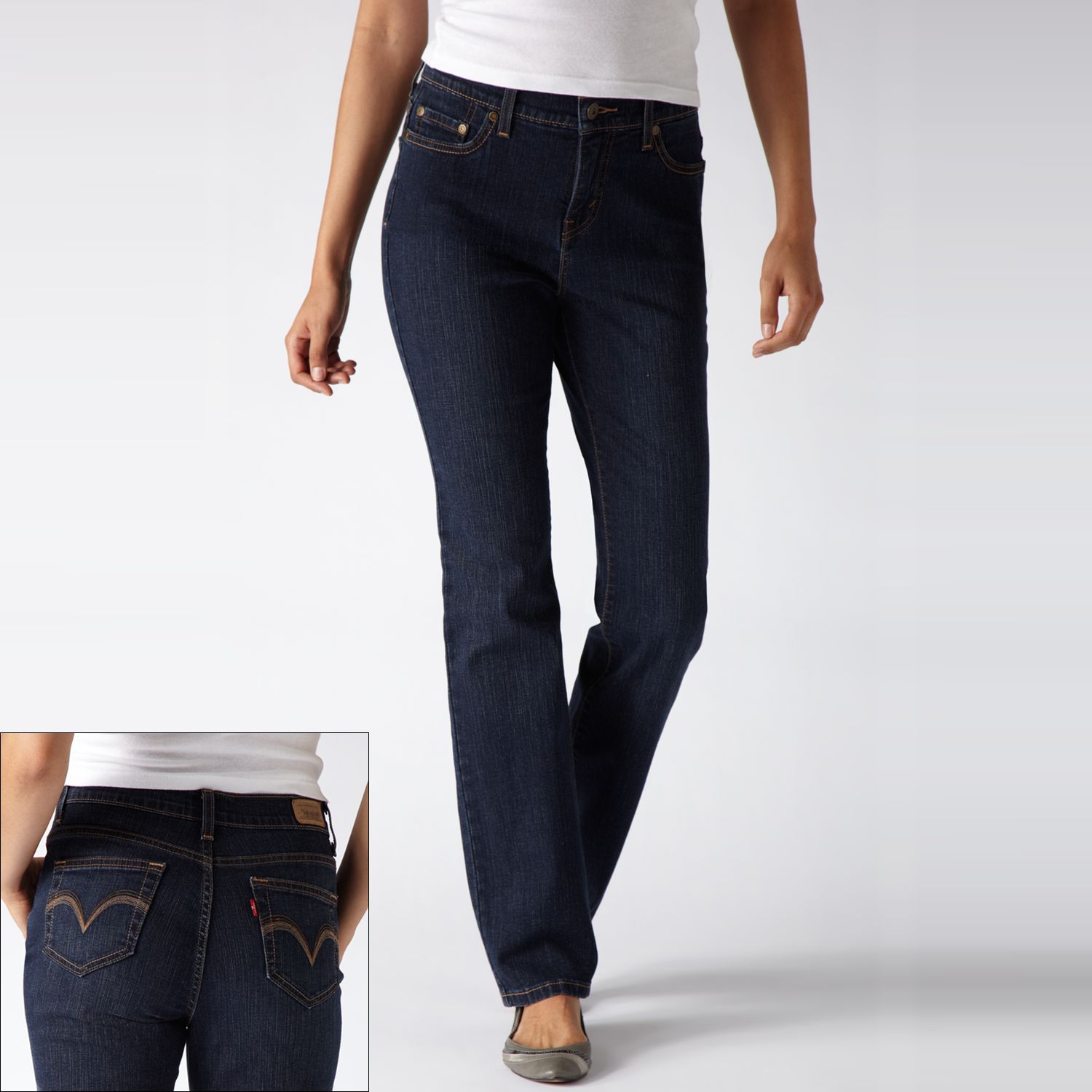 levi's slimming straight leg jeans