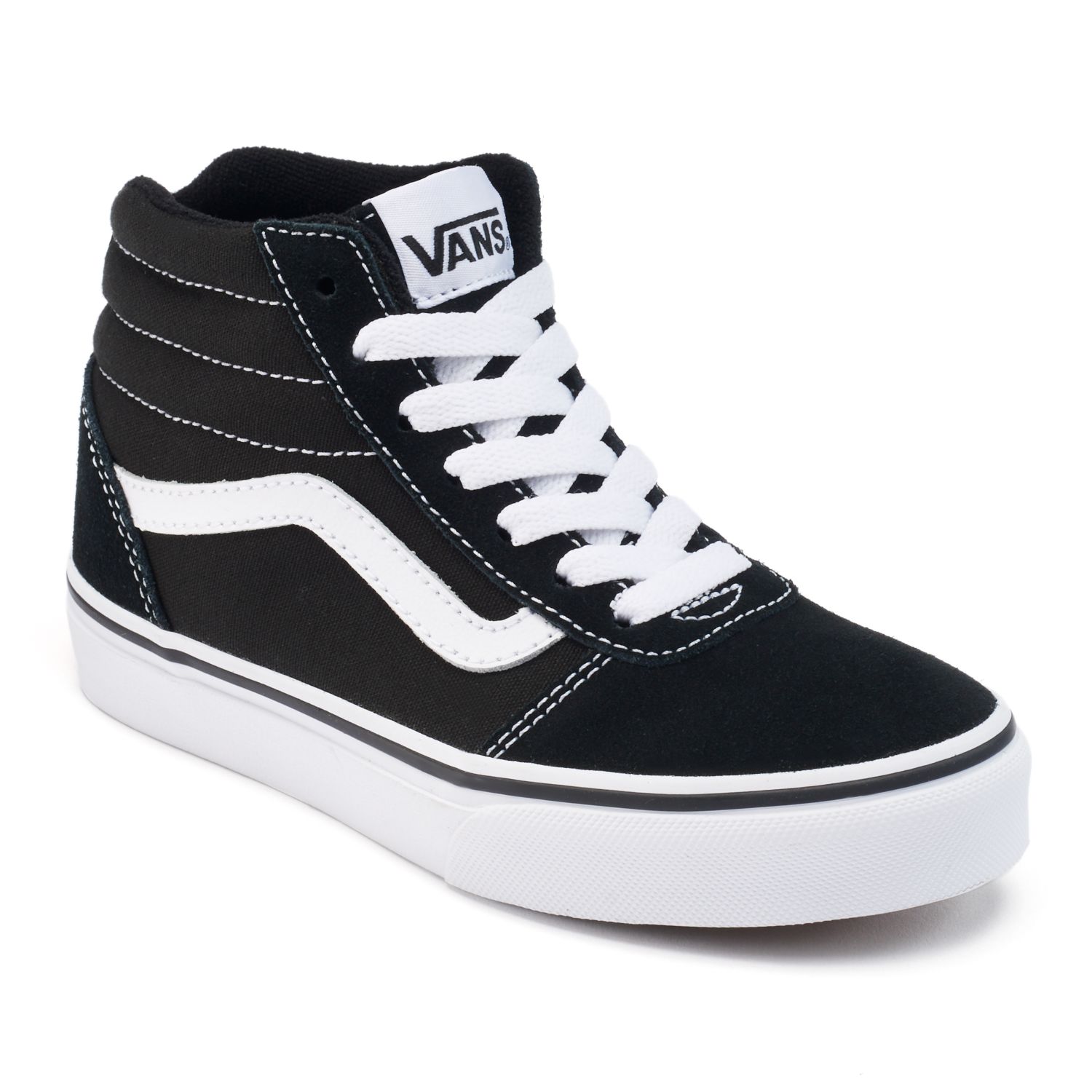 girls black vans size 3