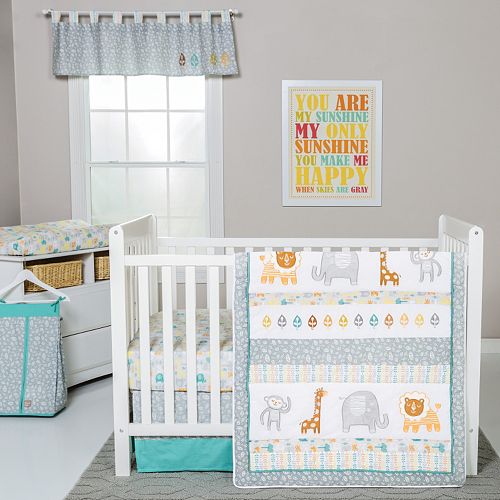 Trend Lab Lullaby Jungle 6 Pc Crib Bedding Set