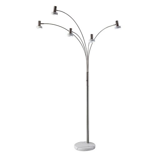 Adesso Miranda 5 Light Led Arc Floor Lamp