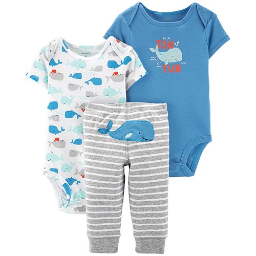 Baby Boy Carter's 3-piece Whale Bodysuits & Pants Set