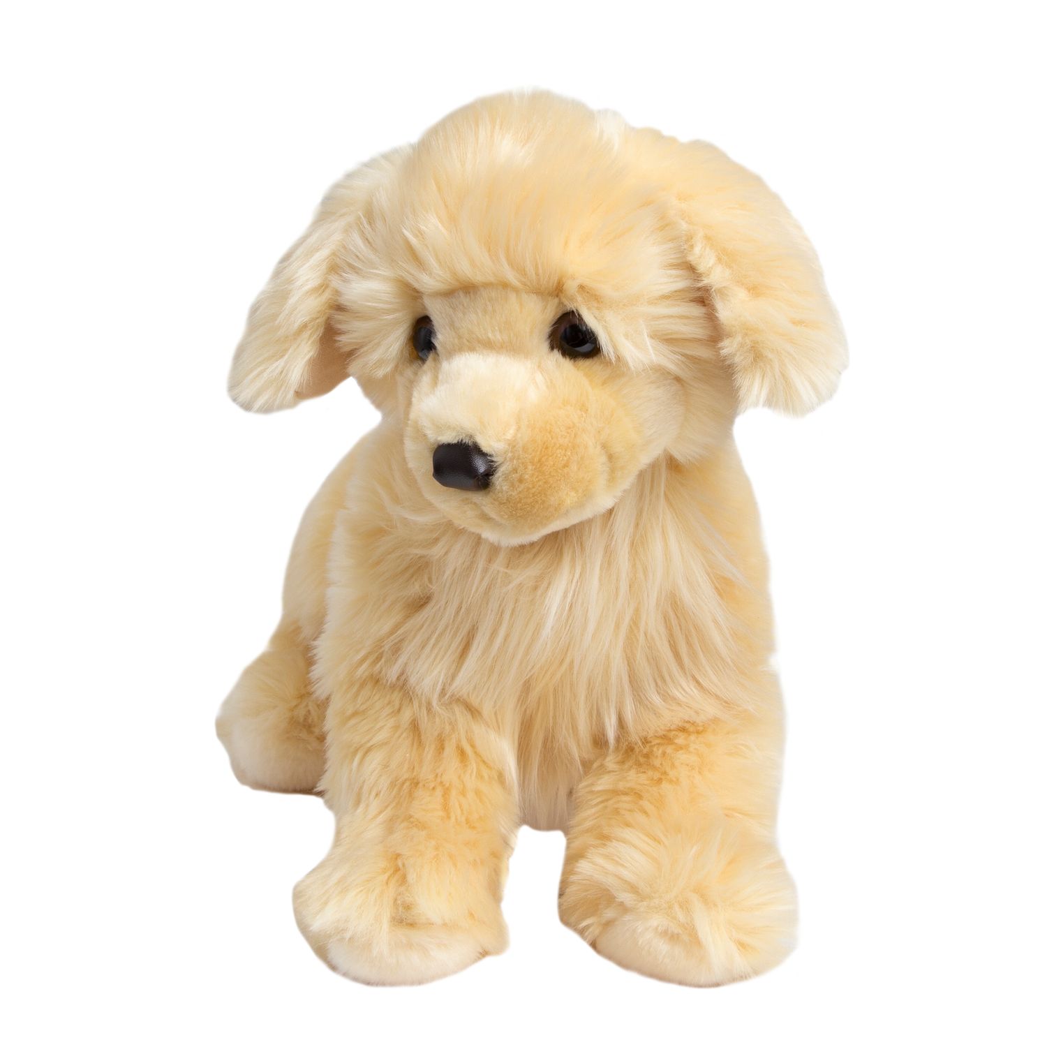 white golden retriever stuffed animal