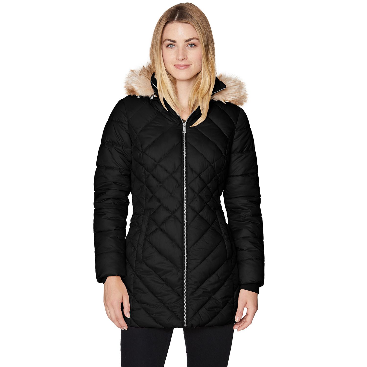 women's halitech hooded heavyweight puffer jacket