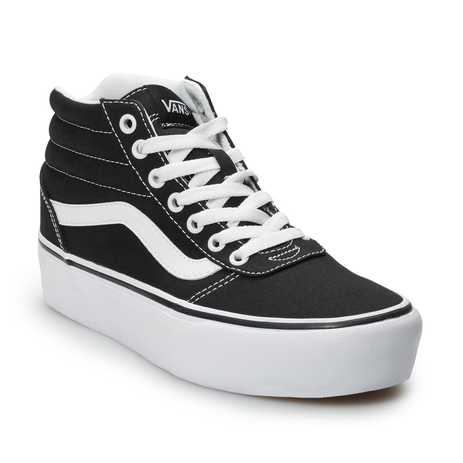 vans high tops womens black