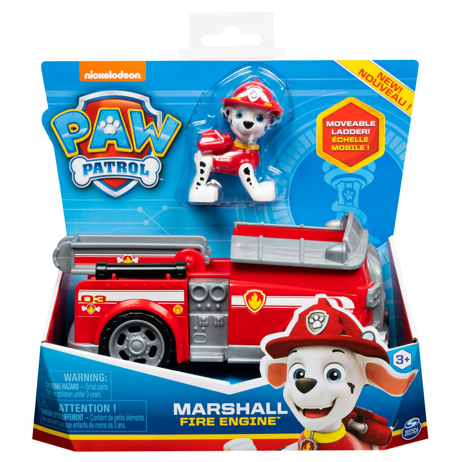 paw patrol marshall mission fire truck