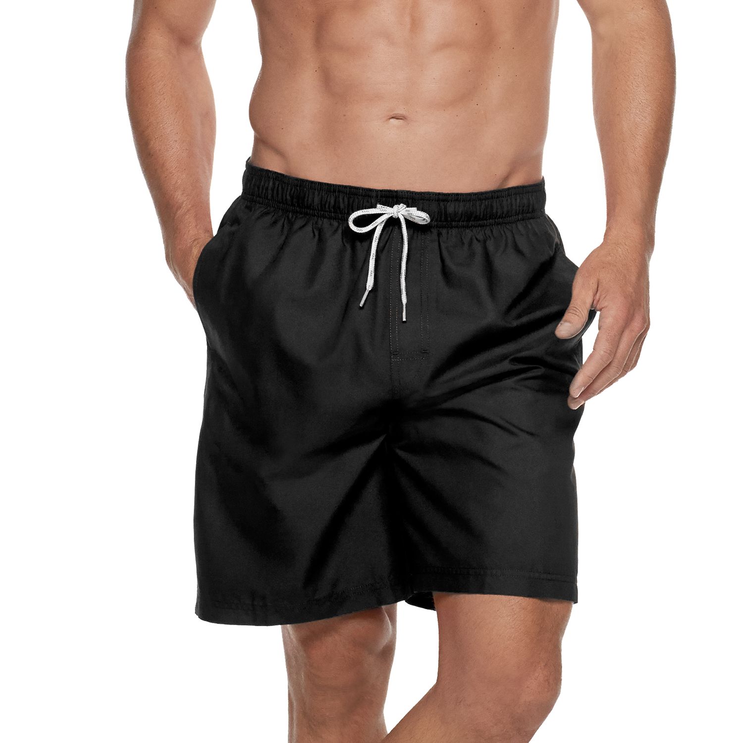 mens black swimming trunks