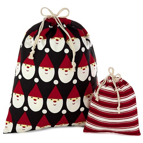 Hallmark Christmas Assorted Fabric Bag Bundle (2-Pack)