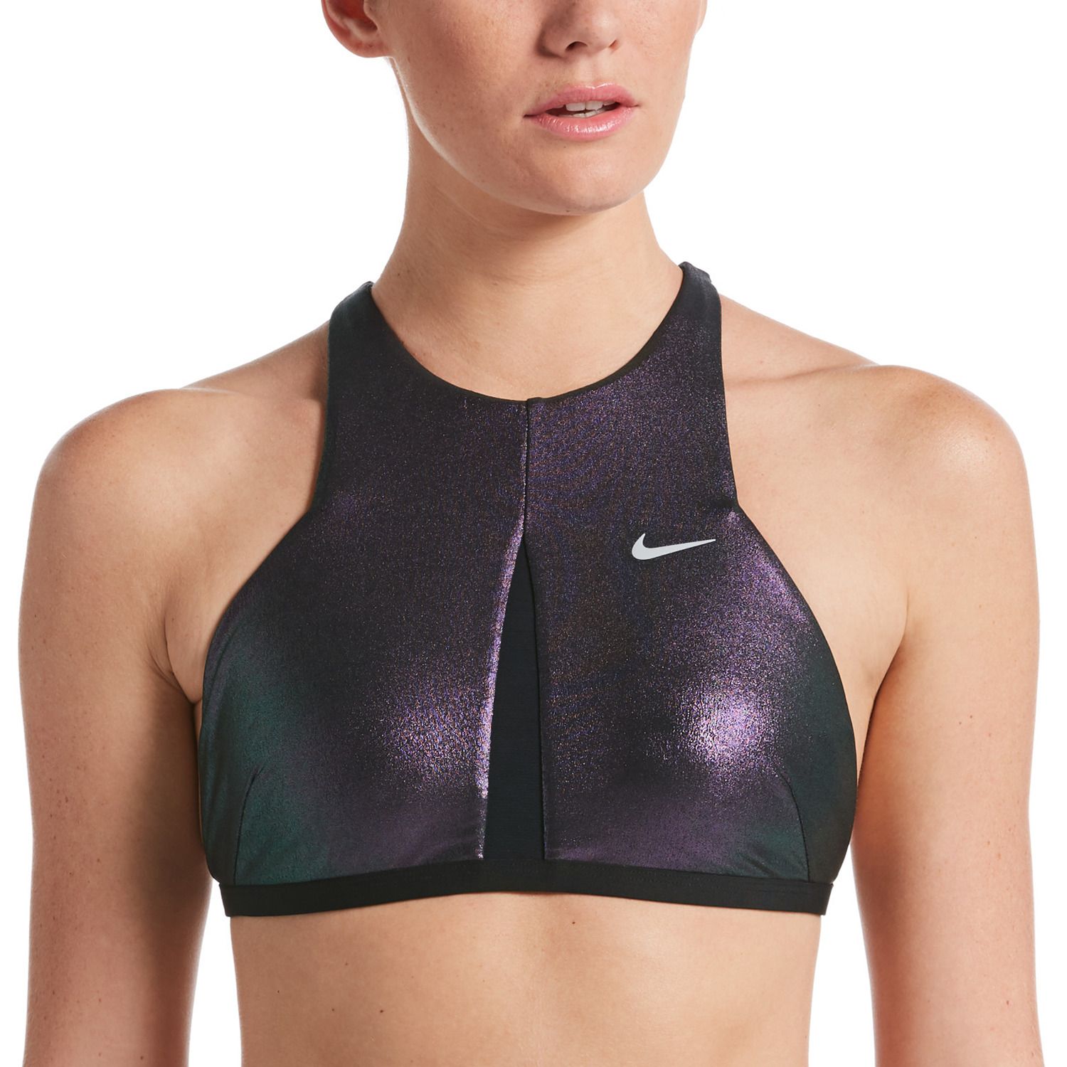 nike colorblock racerback bikini top