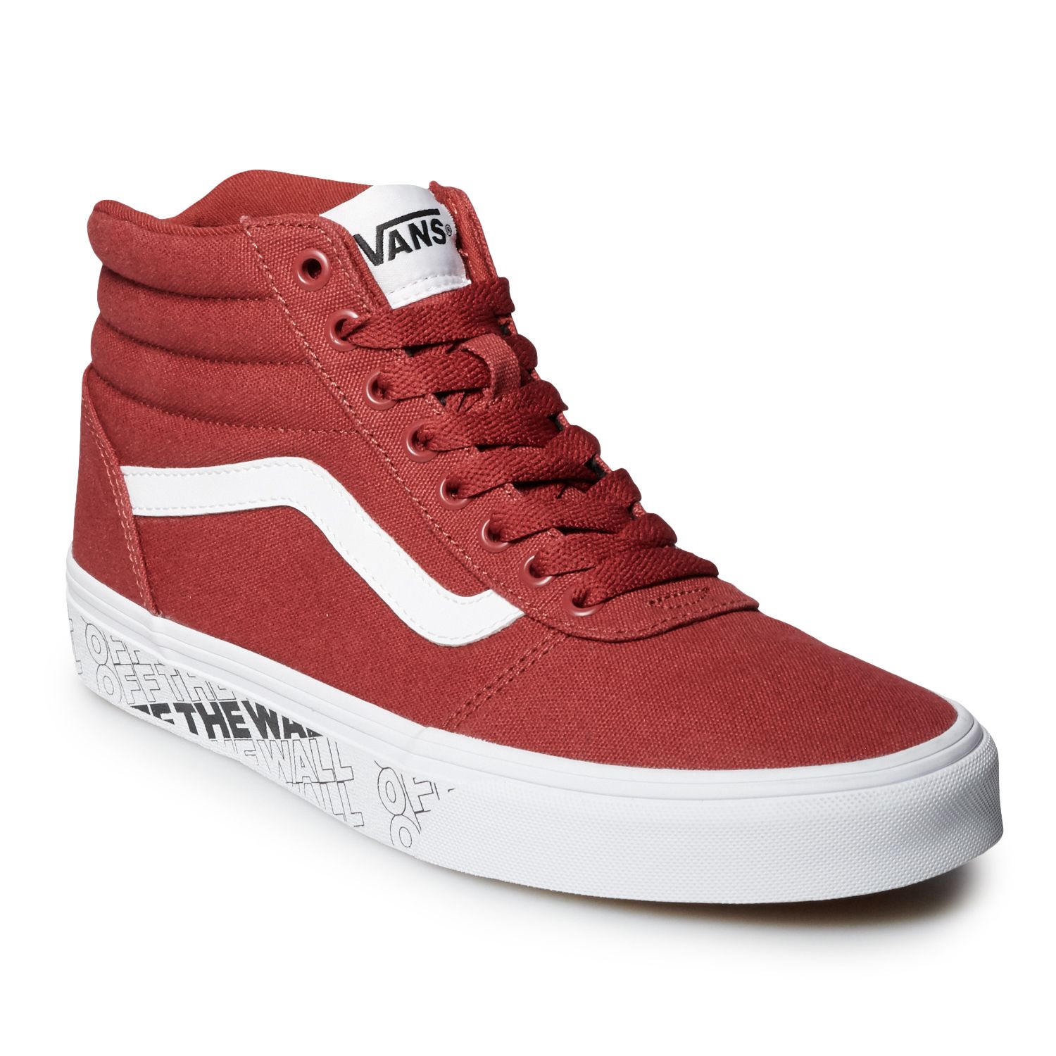 vans ward hi checkerboard men's skate shoes