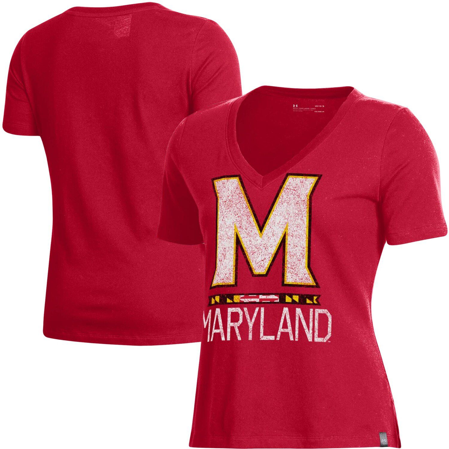 red under armour shirt womens