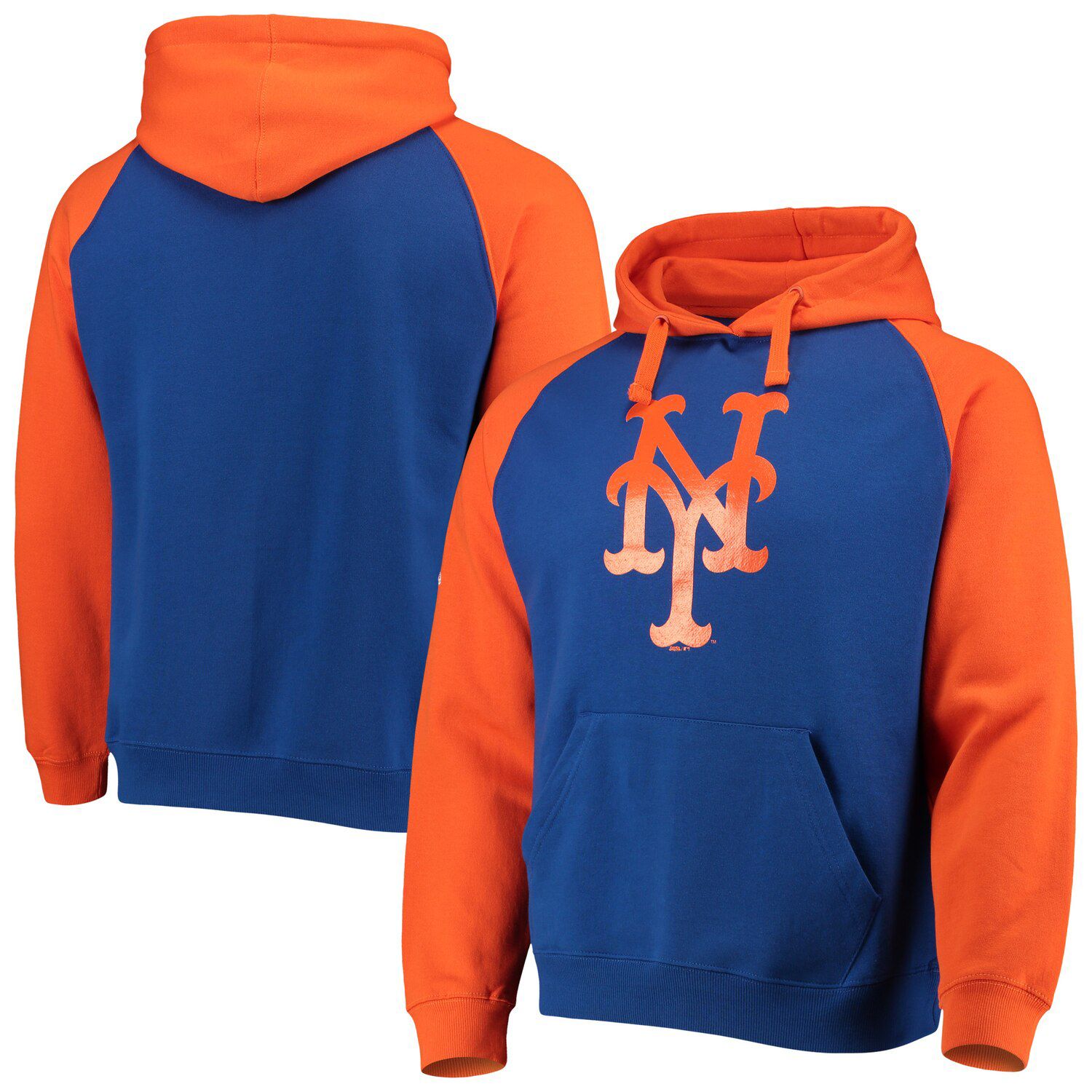 royal blue and orange hoodie