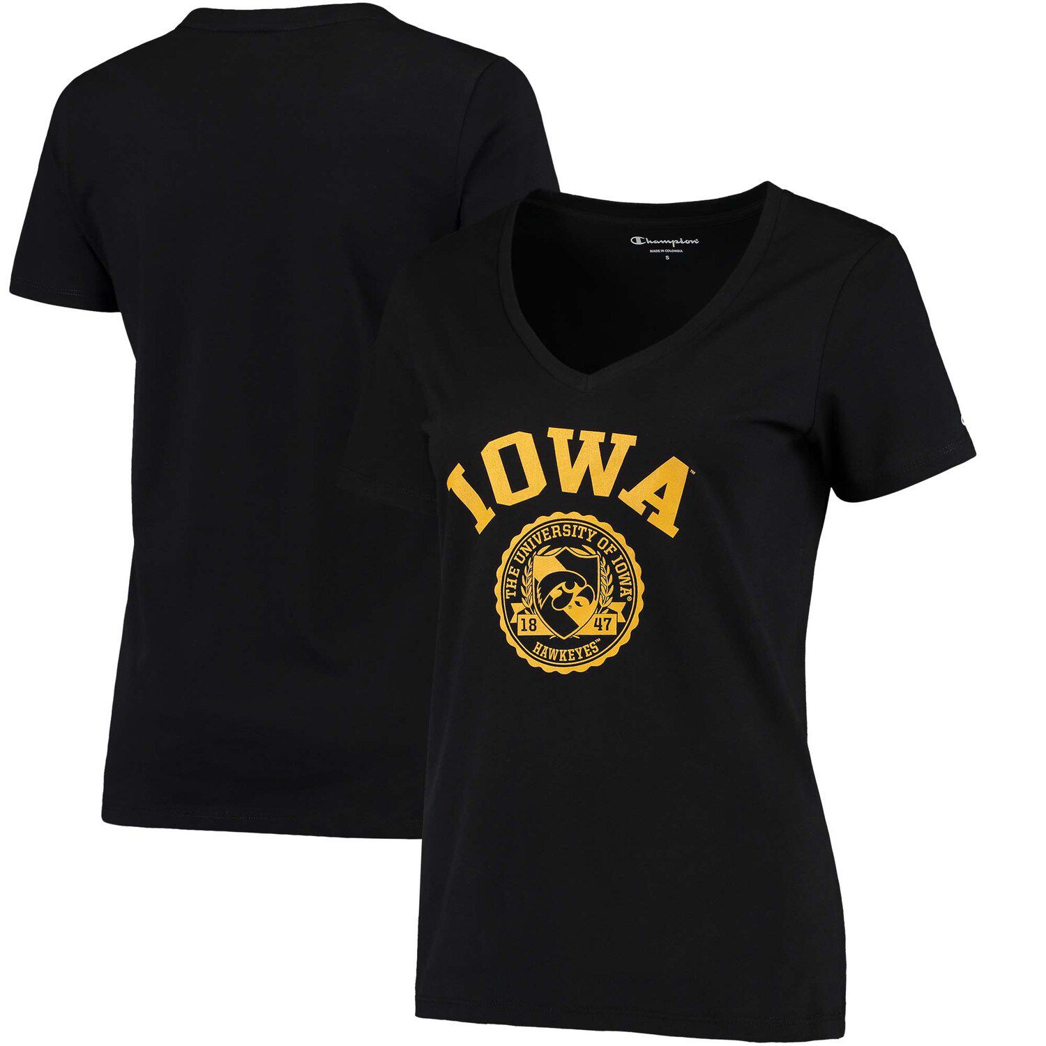 Iowa Hawkeyes College Seal V-Neck T-Shirt