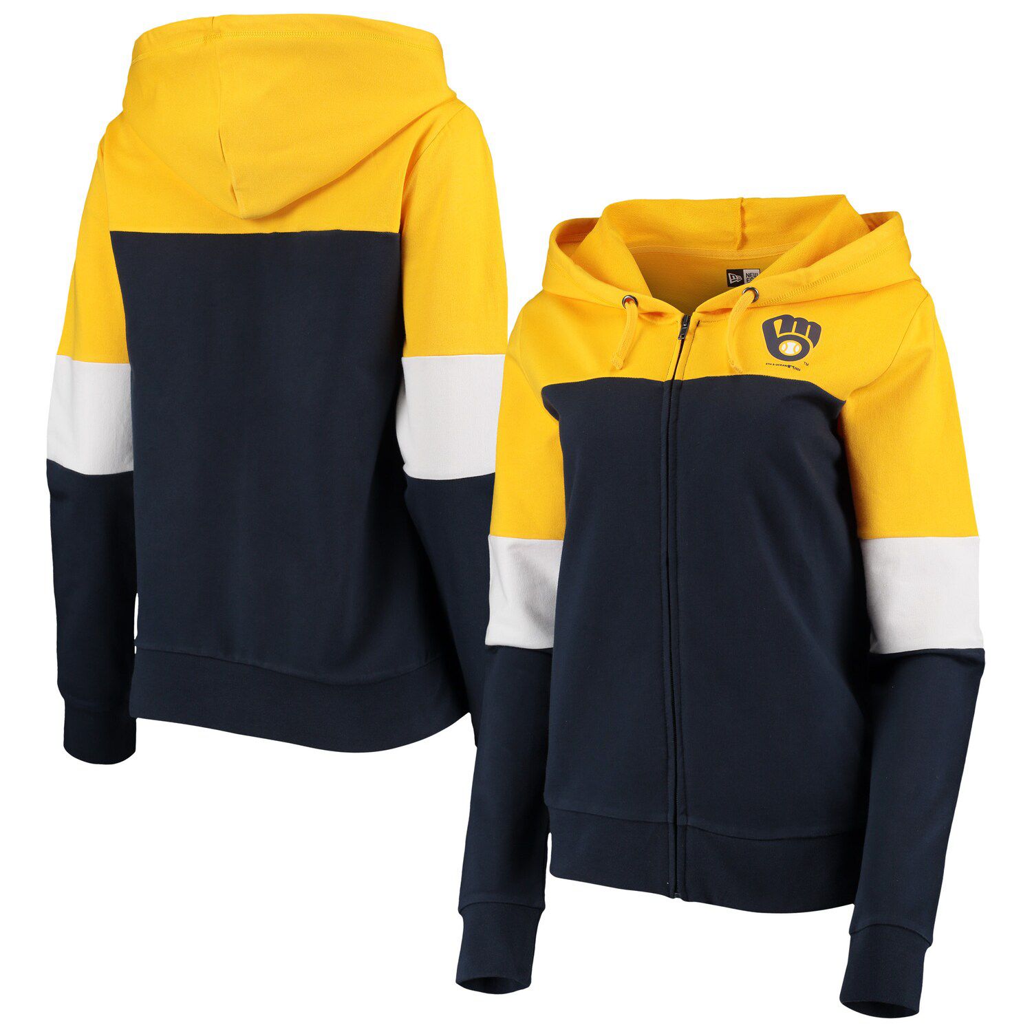 brewers full zip hoodie