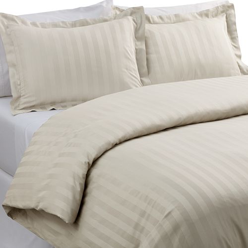 Croft Barrow 3 Pc Striped Duvet Cover Set King